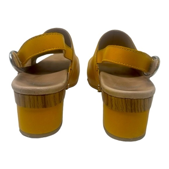 Dansko Madalyn Leather Heel Slingbacks Mango (yellow) Size EU 41 (US 10.5 - 11) - Picture 13 of 14